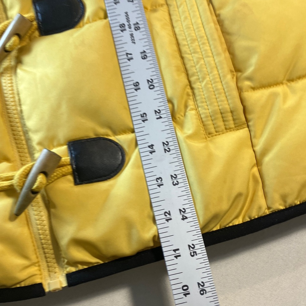 RH RuffHewn Size XL Toggle & Full Zip Closure Vest Yellow Plaid Fleece Collar - Picture 11 of 11
